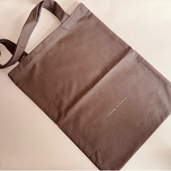 RICK OWENS Grey Dust Tote Bag - Picture 3 of 3